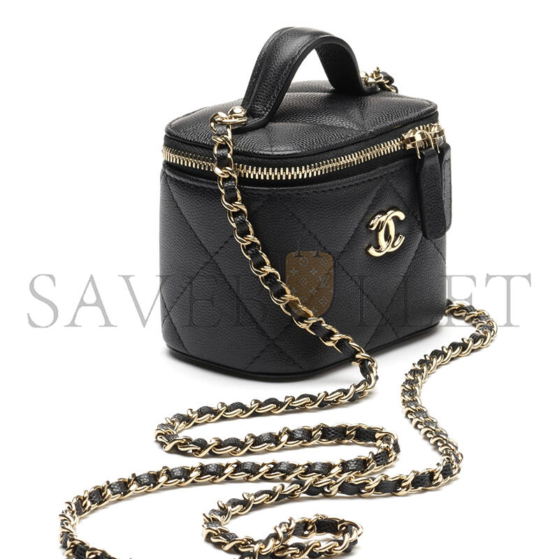 CHANEL 25K CAVIAR LEATHER MINI VANITY CASE AP4934 (11*8.5*7cm)